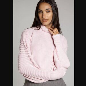 Anthropologie Pink Turtleneck Sweater